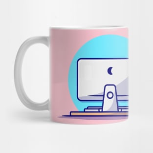 Computer Desktop Cartoon Vector Icon Illustration (3) Mug